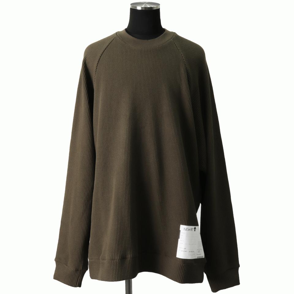 [SALE] 30%OFF　A.F ARTEFACT Waffle Dolman Long Pullover　KHAKI