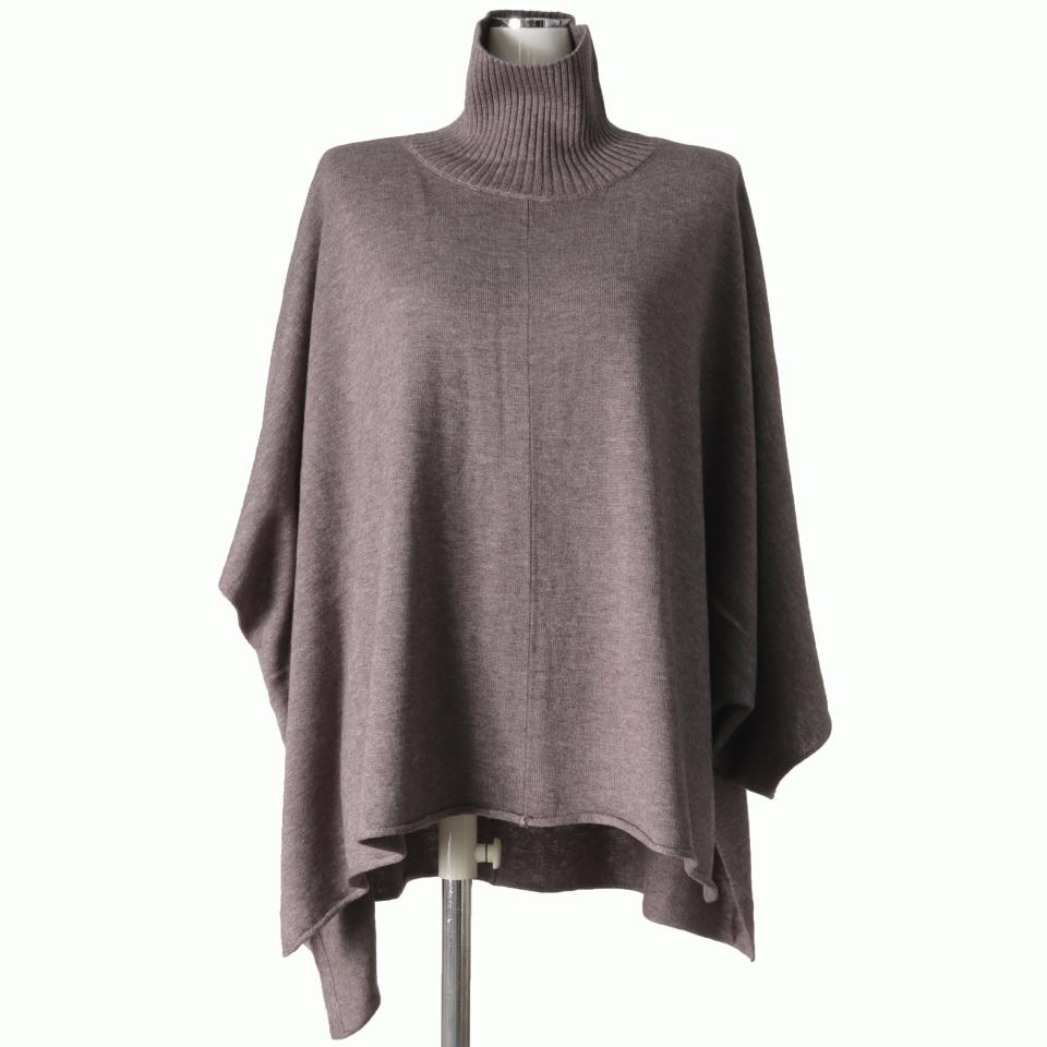 poncho like high neck P/O　BEIGE