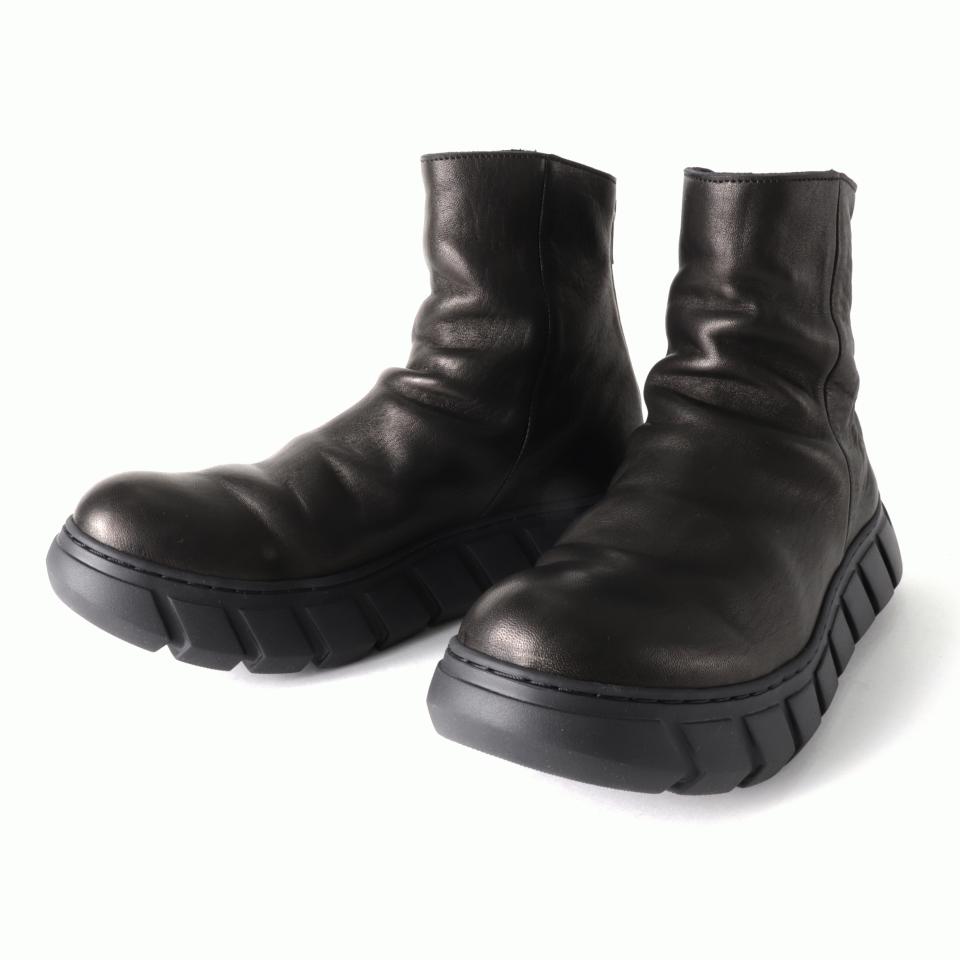 DRAPE BOOTS SNEAKERS　Burned Horse BLACK