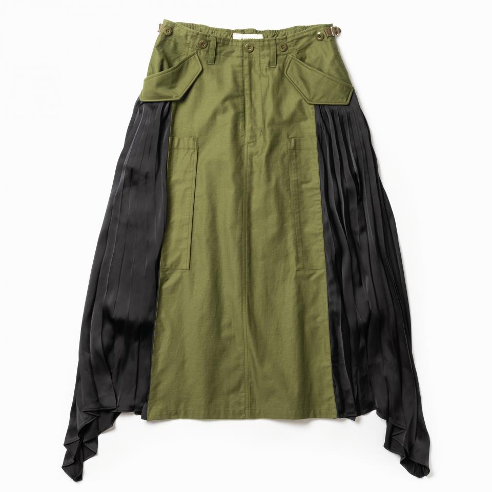 M51 DOCKING SKIRT　KHAKI×NAVY