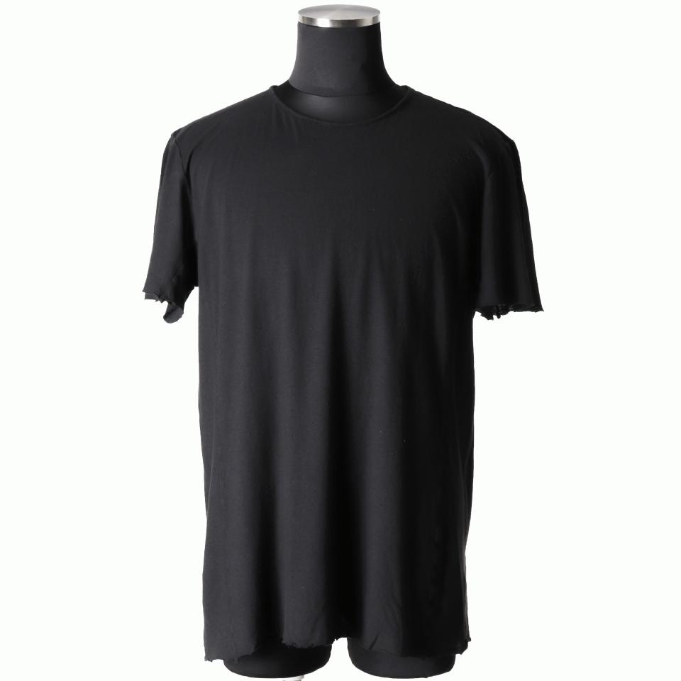 COTTON/LINEN REGULAR FIT T-SHIRT　BLACK