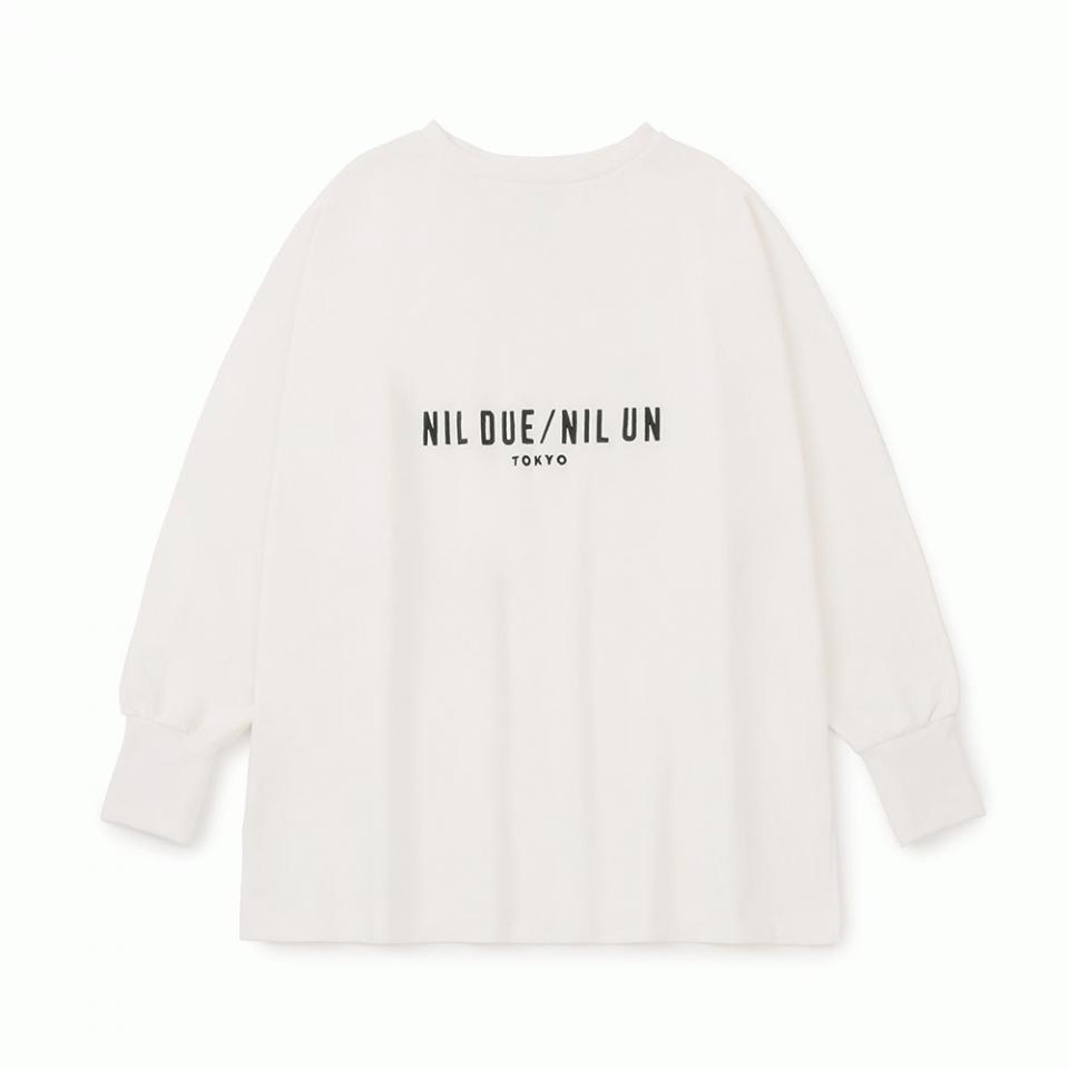 LONG SLEEVE EMBROIDERY TEE / Off White