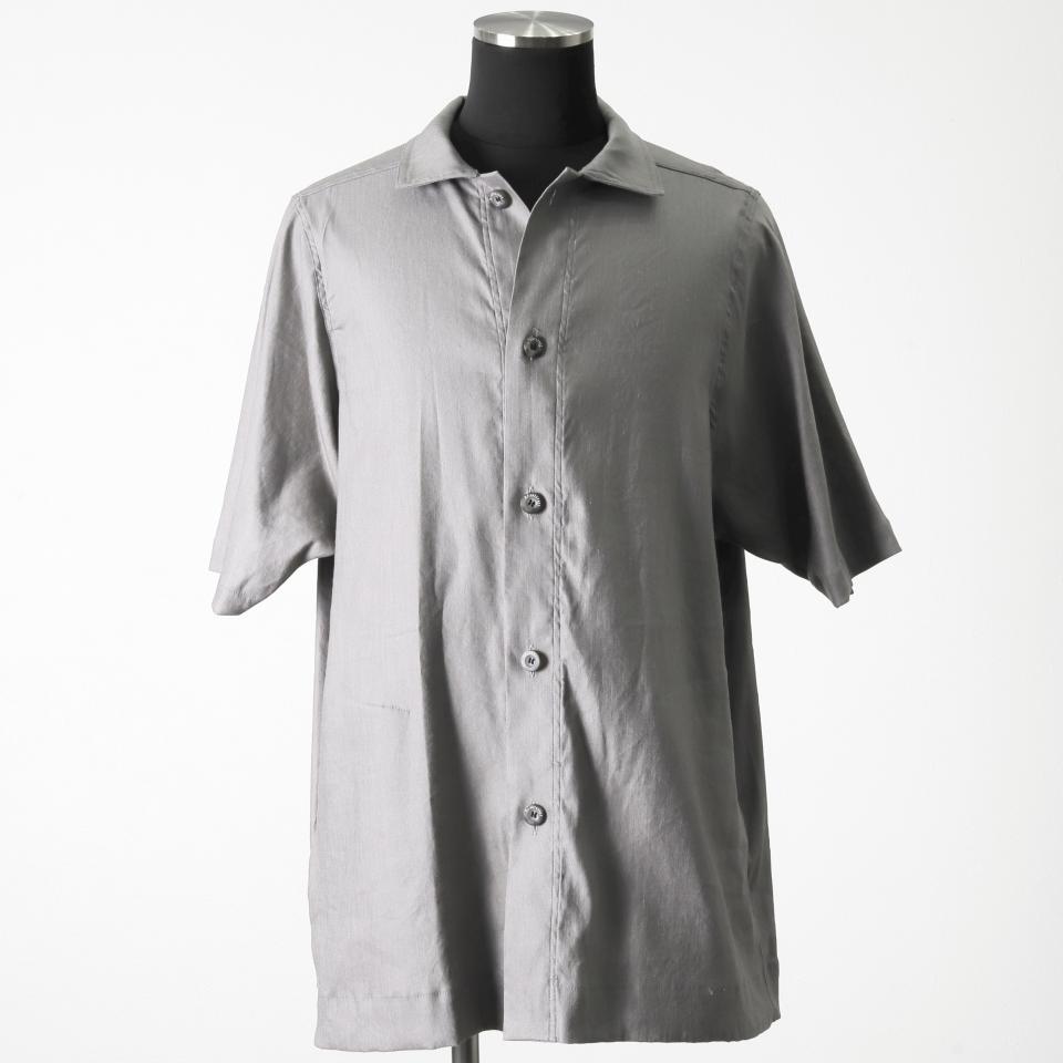 Stretch Linen Half Sleeve Shirts　L.GREY