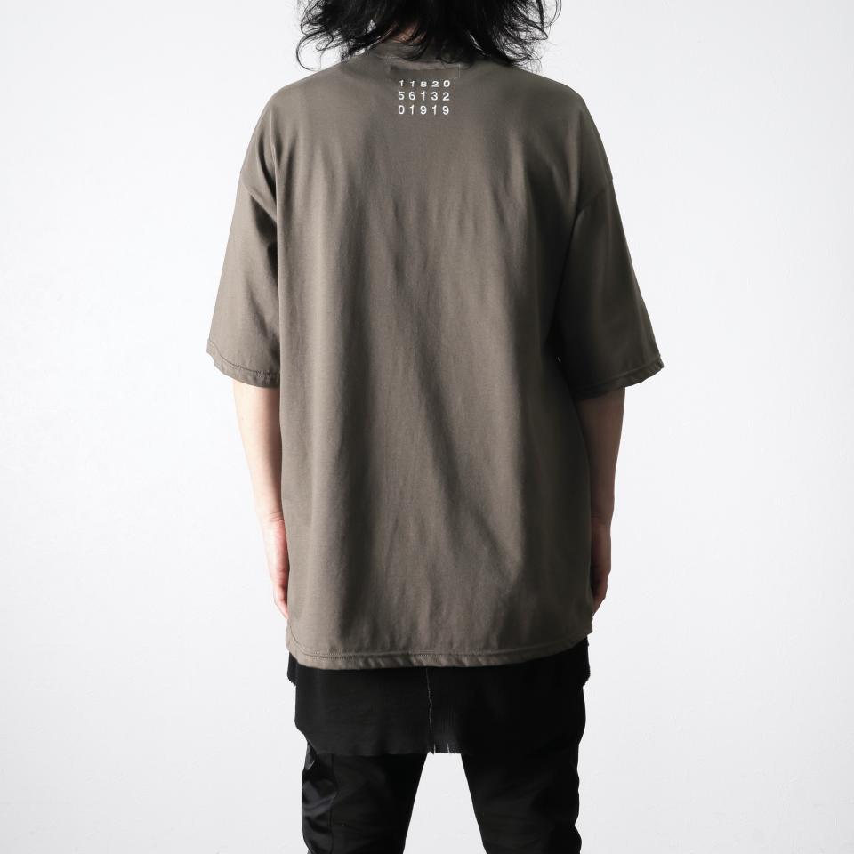 Embroidery Over Sized Tee　G.BROWN