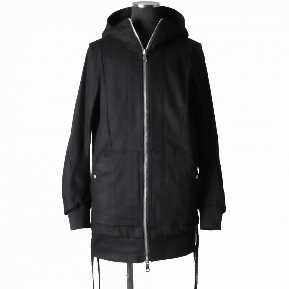 Hoodie Denim Jacket　BLACK