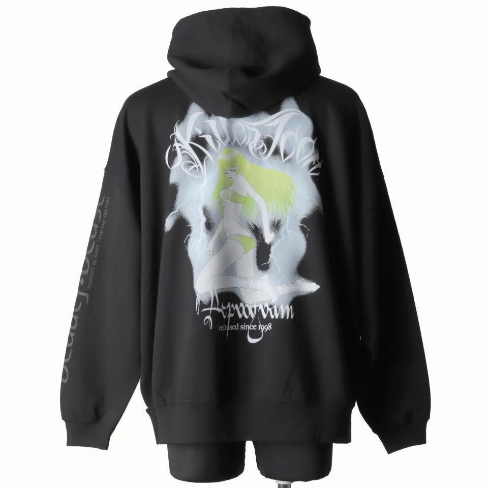 Souvenir Graphic Big Hoody『Eve』　BLACK