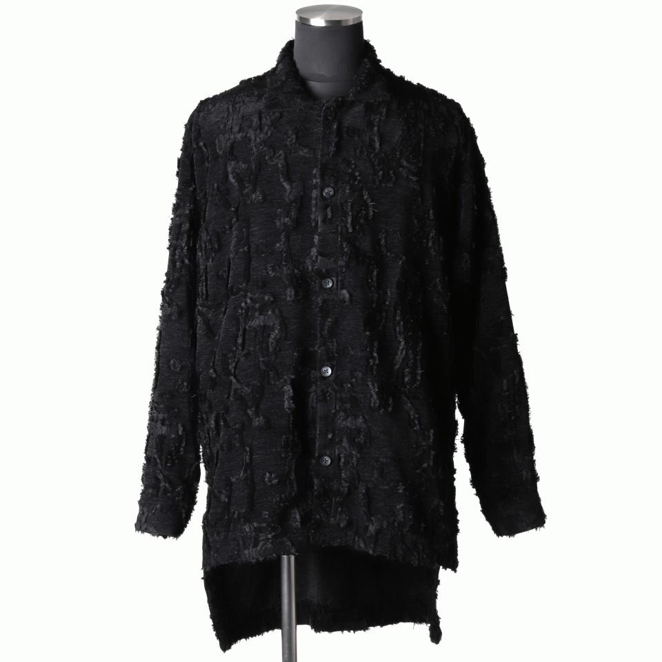 Jacquard Long Shirts　BLACK