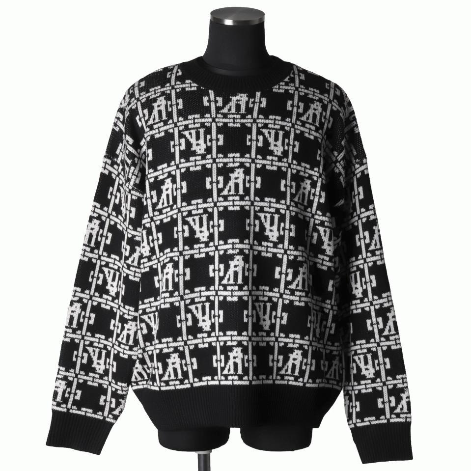 Jacquard Knit Pullover　BK×IV