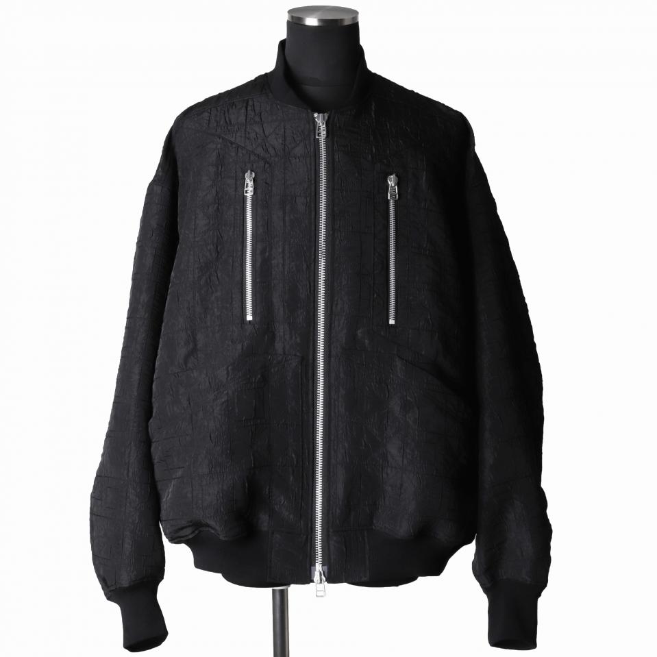 Geometry Jacquard Jumbo MA-1 Blouson　BLACK