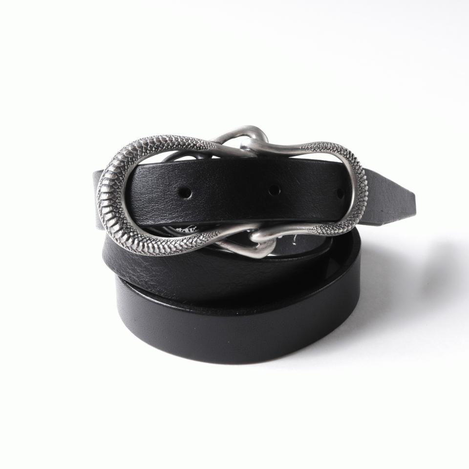 077ACU33 SILVER 925/COW SKIN　BK×SV