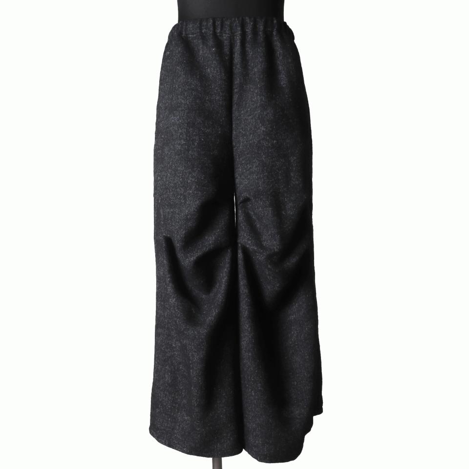 P-706 Knee-Tucked Easy Pants　DARK GRAY