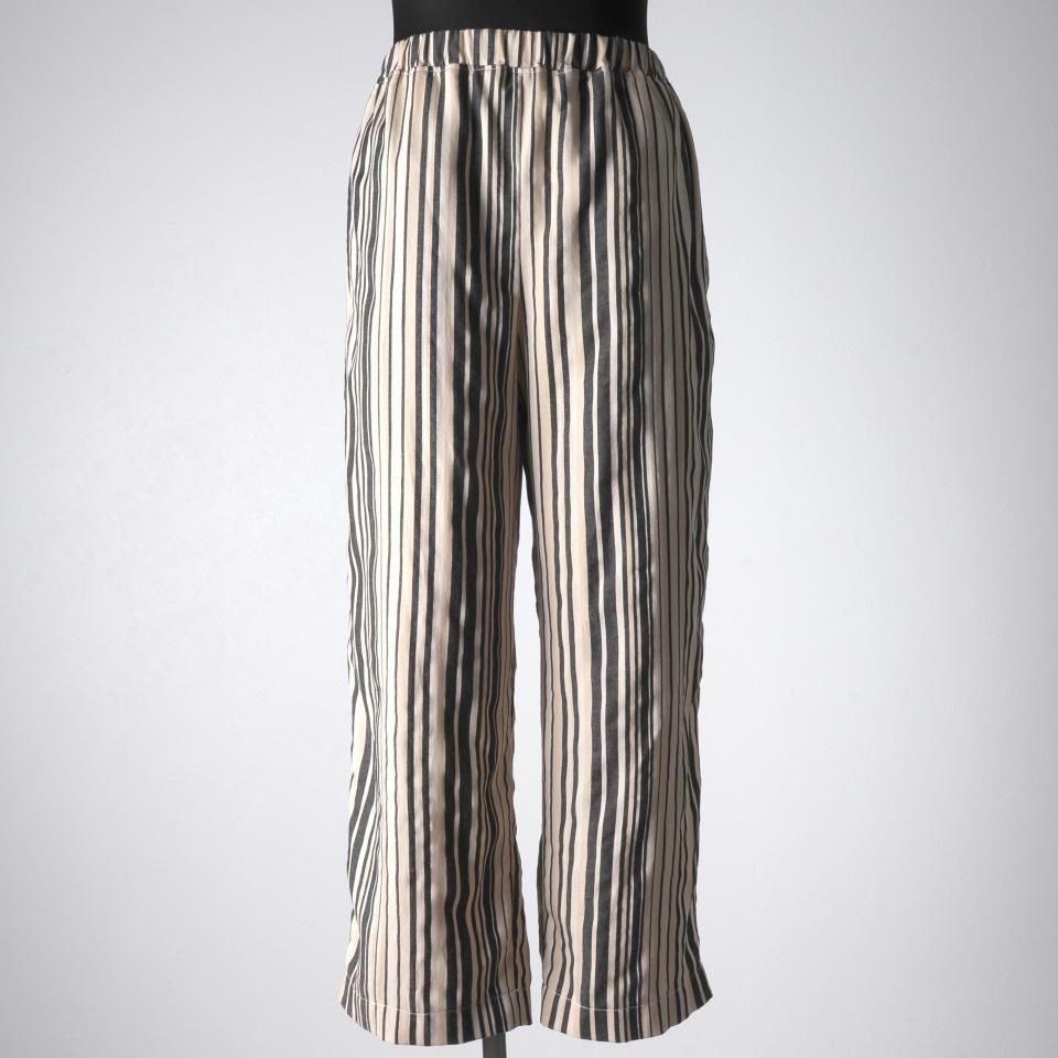P-384 Striped Easy Pants　STRIPE