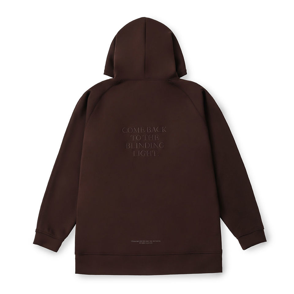 EMBROIDERY LOGO HOODIE　CHOCOLATE BROWN