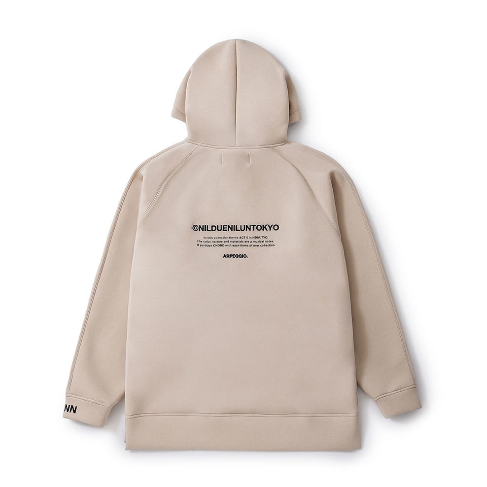 EMBROIDERY LOGO HOODIE　SAND